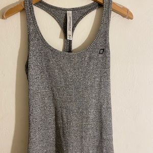 Lorna Jane Grey Ribbed Tank Top